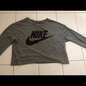 Nike long sleeve crop top